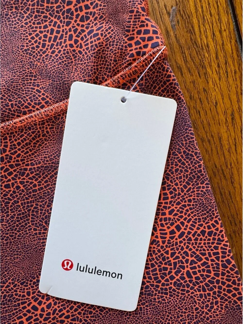 Lululemon Wunder Train High Rise 25” Crackle Glaze Vintage Orange Size 8 NWT - Picture 5 of 7